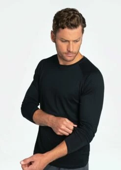 LOLE Jasper Long Sleeve - Black -Outlet LOLE Store LSM0152 N415 5 1900x
