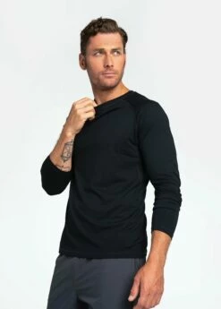 LOLE Jasper Long Sleeve - Black -Outlet LOLE Store LSM0152 N415 6 1900x
