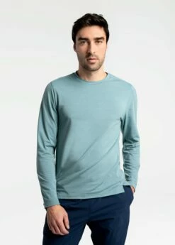 New Release 5 LOLE Performance Wool Long Sleeve - Beryl Blue