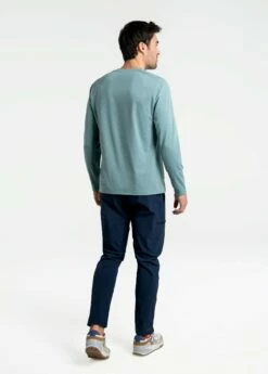LOLE Performance Wool Long Sleeve - Beryl Blue -Outlet LOLE Store LSM0165 BB41 3 1900x