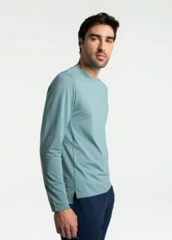 LOLE Performance Wool Long Sleeve - Beryl Blue -Outlet LOLE Store LSM0165 BB41 4 1900x