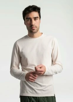 New Release 9 LOLE Performance Wool Long Sleeve - Ecru