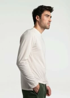 LOLE Performance Wool Long Sleeve - Ecru -Outlet LOLE Store LSM0165 W438 3 1900x