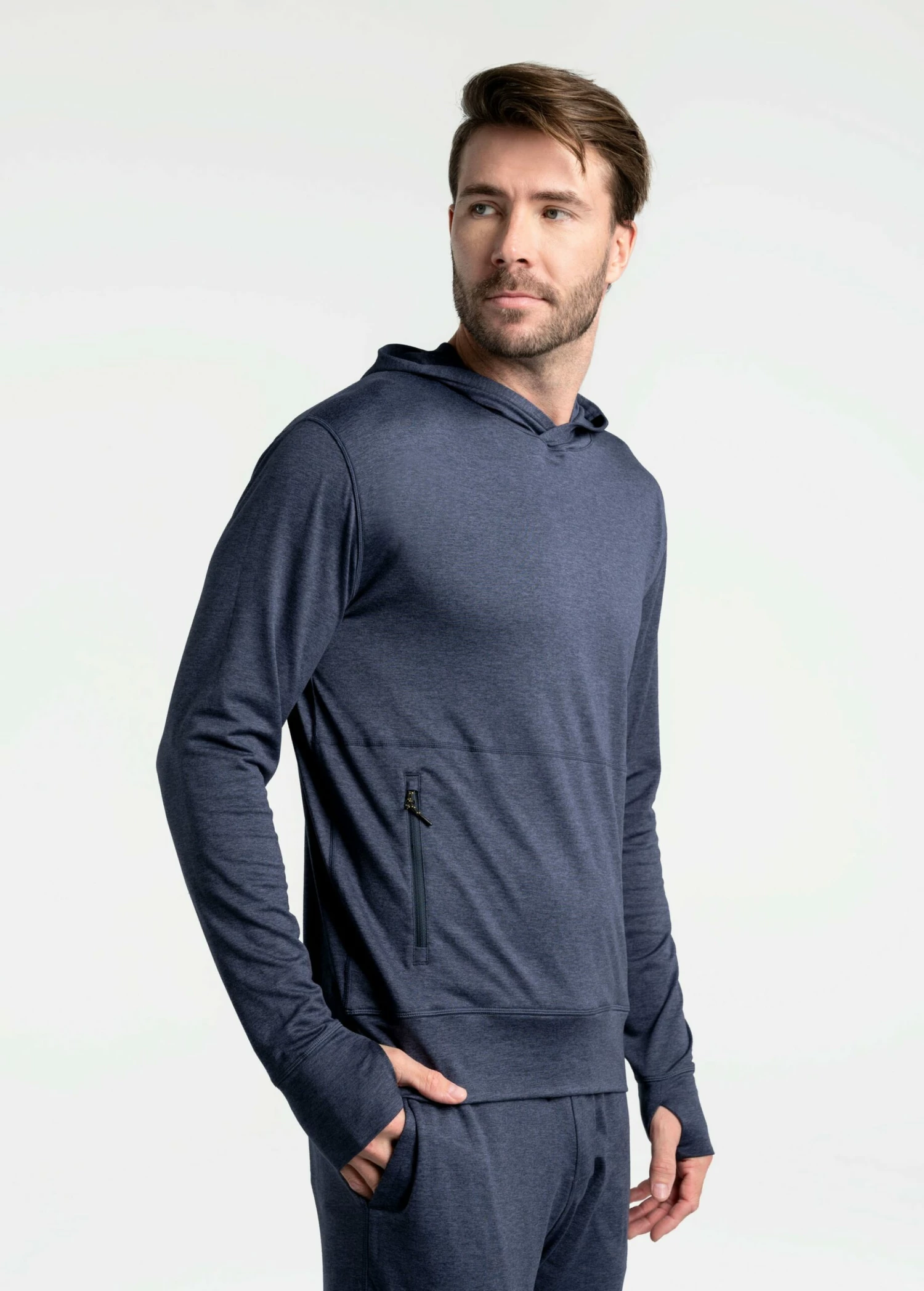 LOLE Riley Pullover Hoodie - Navy 6 LOLE Riley Pullover Hoodie - Navy - Image 4