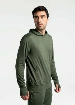 LOLE Riley Pullover Hoodie - Kombu -Outlet LOLE Store LSM0174 V761 4 1900x