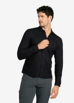 LOLE Colin Shirt - Black -Outlet LOLE Store LSM0185 N415 7 1900x