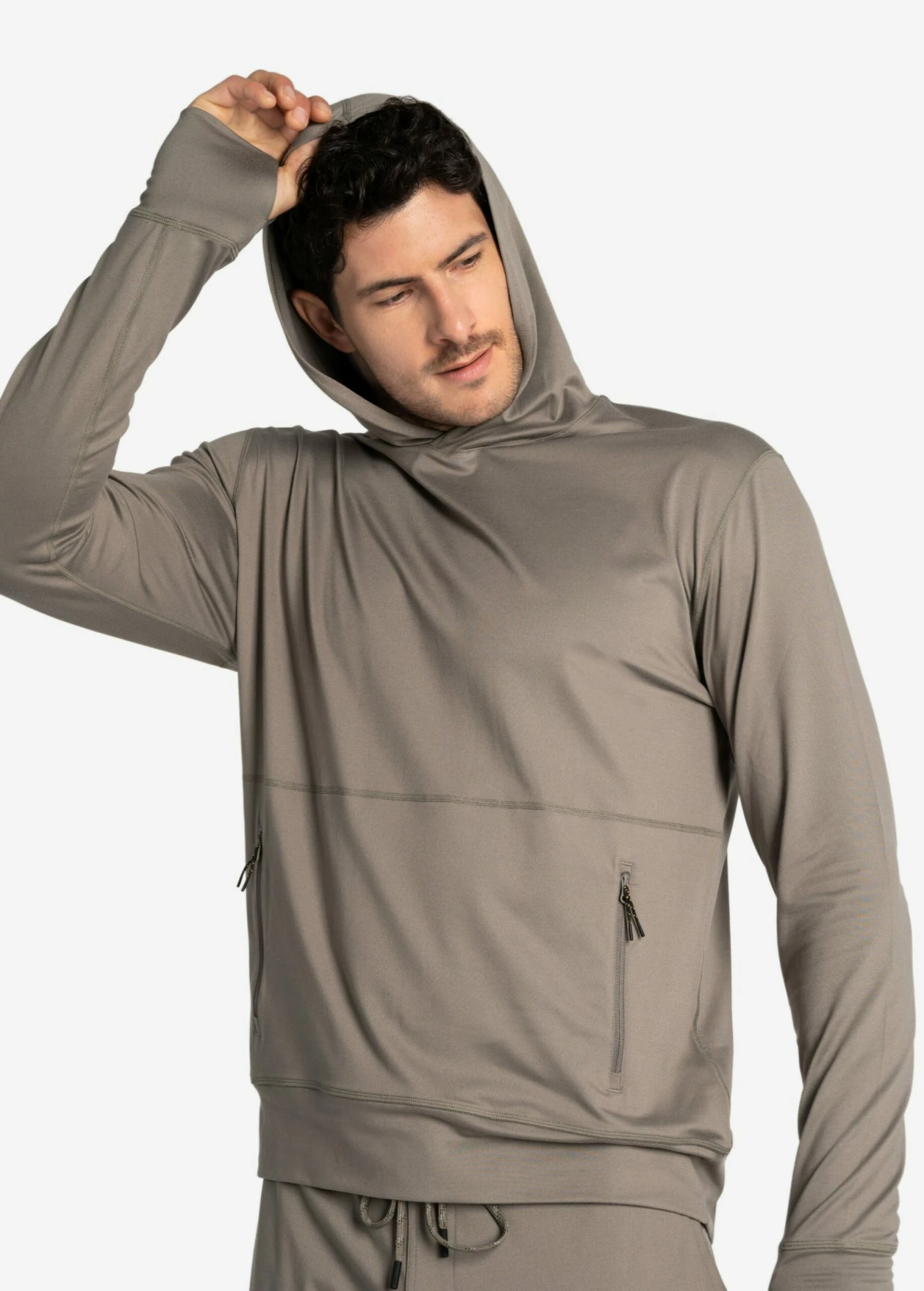 LOLE Riley Pullover Hoodie - Desert Green 3 LOLE Riley Pullover Hoodie - Desert Green - Image 2