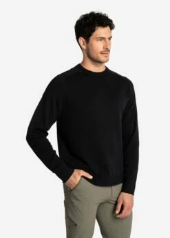 LOLE On Repeat Organic Cotton Sweater - Black -Outlet LOLE Store LSM0195 N415 3 1900x