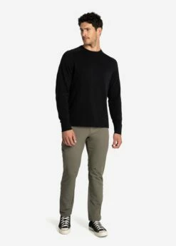 LOLE On Repeat Organic Cotton Sweater - Black -Outlet LOLE Store LSM0195 N415 5 1900x