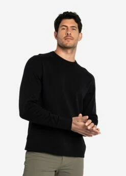 LOLE On Repeat Organic Cotton Sweater - Black -Outlet LOLE Store LSM0195 N415 6 1900x