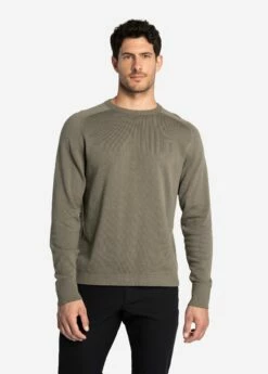 LOLE On Repeat Organic Cotton Sweater - Desert Green
