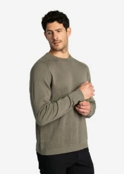 LOLE On Repeat Organic Cotton Sweater - Desert Green -Outlet LOLE Store LSM0195 V799 3 1900x