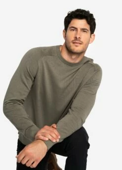 LOLE On Repeat Organic Cotton Sweater - Desert Green -Outlet LOLE Store LSM0195 V799 6 1900x