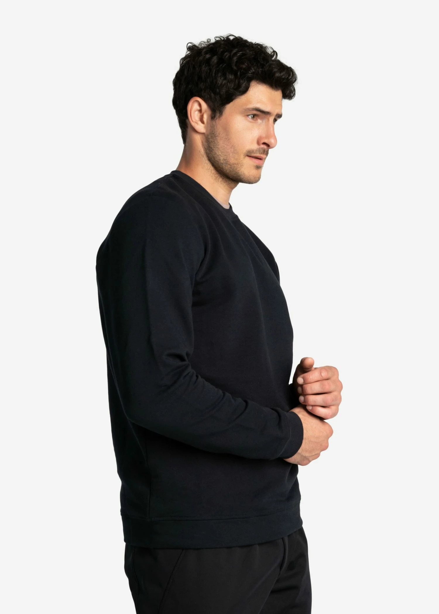 LOLE Easy Crew Neck Pullover - Black 4 LOLE Easy Crew Neck Pullover - Black - Image 2