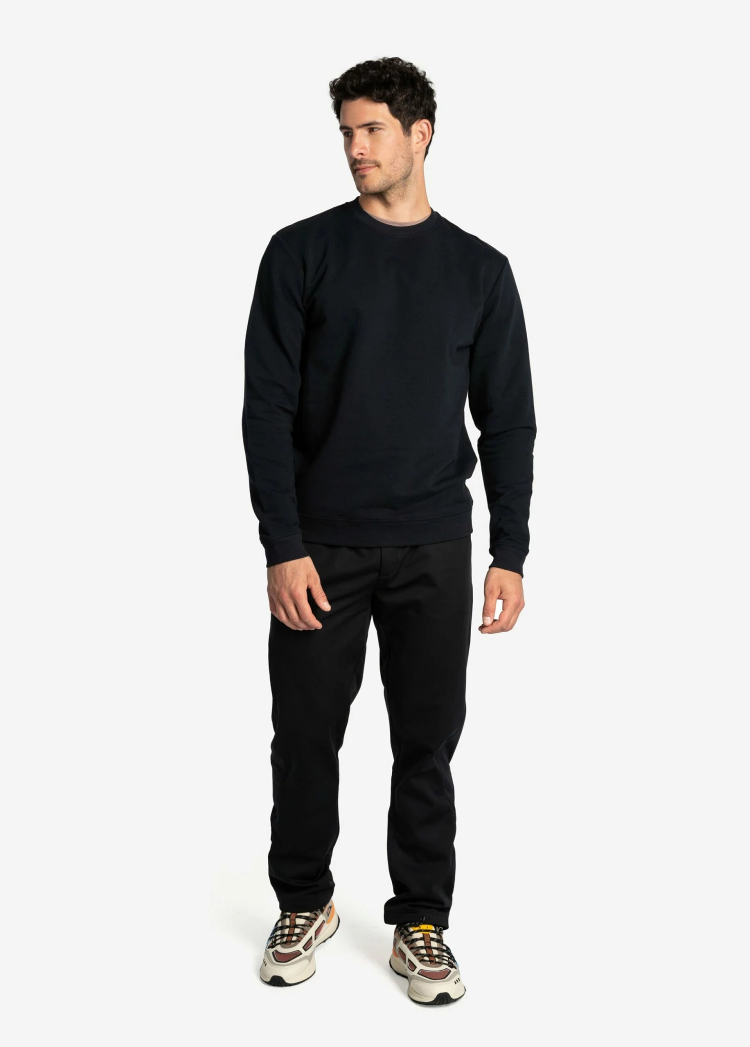 LOLE Easy Crew Neck Pullover - Black 5 LOLE Easy Crew Neck Pullover - Black - Image 3