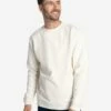 LOLE Easy Crew Neck Pullover - Cream -Outlet LOLE Store LSM0199 W441 1 1900x