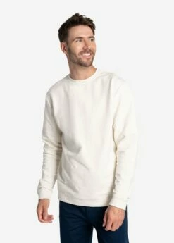LOLE Easy Crew Neck Pullover - Cream