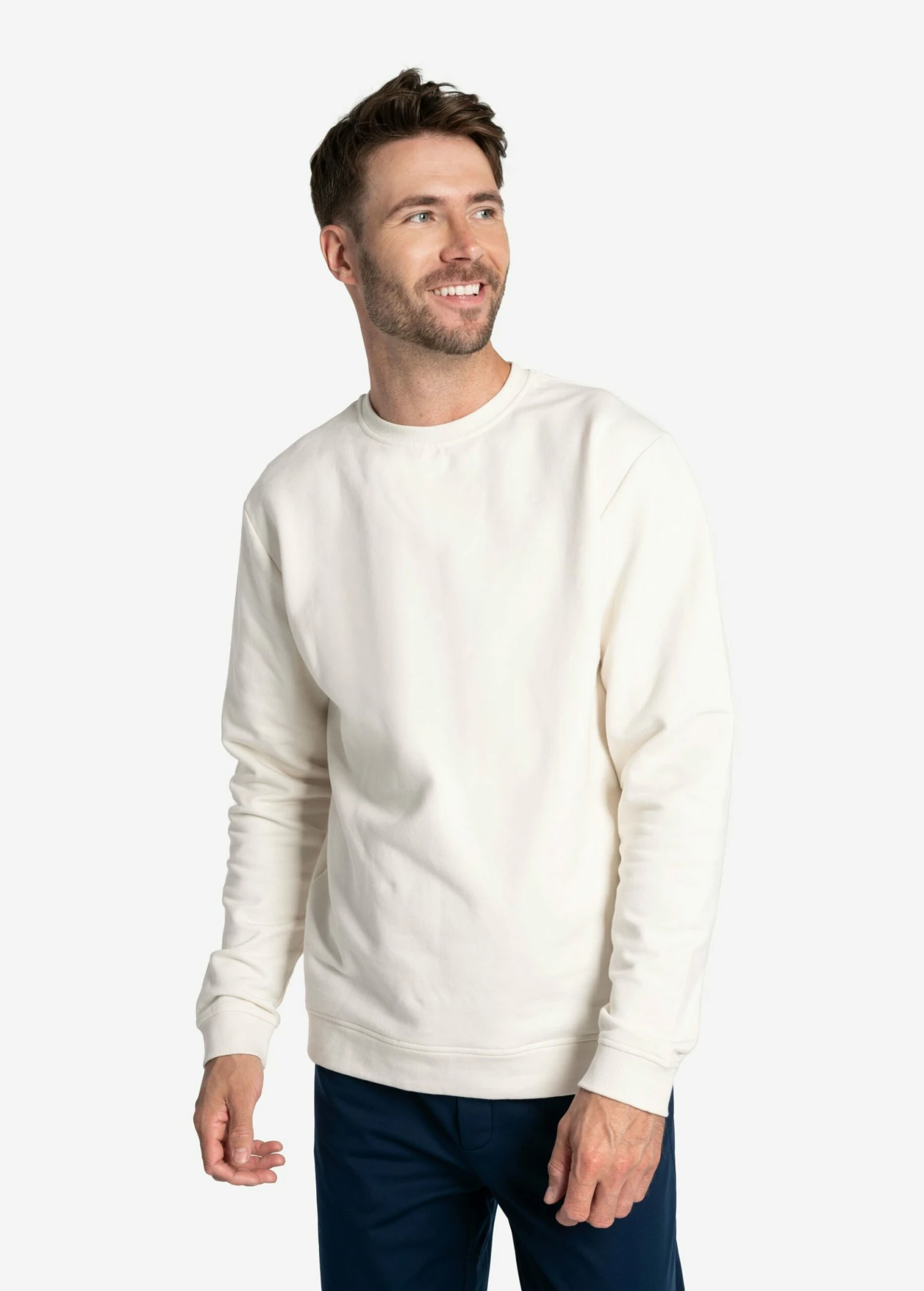 LOLE Easy Crew Neck Pullover - Cream 3 LOLE Easy Crew Neck Pullover - Cream