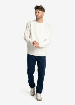 LOLE Easy Crew Neck Pullover - Cream 9 LOLE Easy Crew Neck Pullover - Cream -Outlet LOLE Store LSM0199 W441 3 1900x
