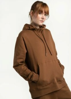 LOLE Essential Organic Cotton Hoodie - Black Walnut -Outlet LOLE Store LSU0001 C207 2 1900x