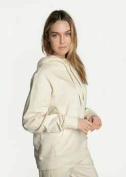 LOLE Essential Organic Cotton Hoodie - Ecru