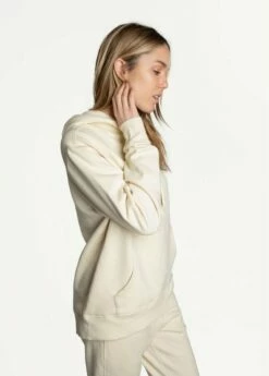 LOLE Essential Organic Cotton Hoodie - Ecru 9 LOLE Essential Organic Cotton Hoodie - Ecru -Outlet LOLE Store LSU0001 W438 3 1900x