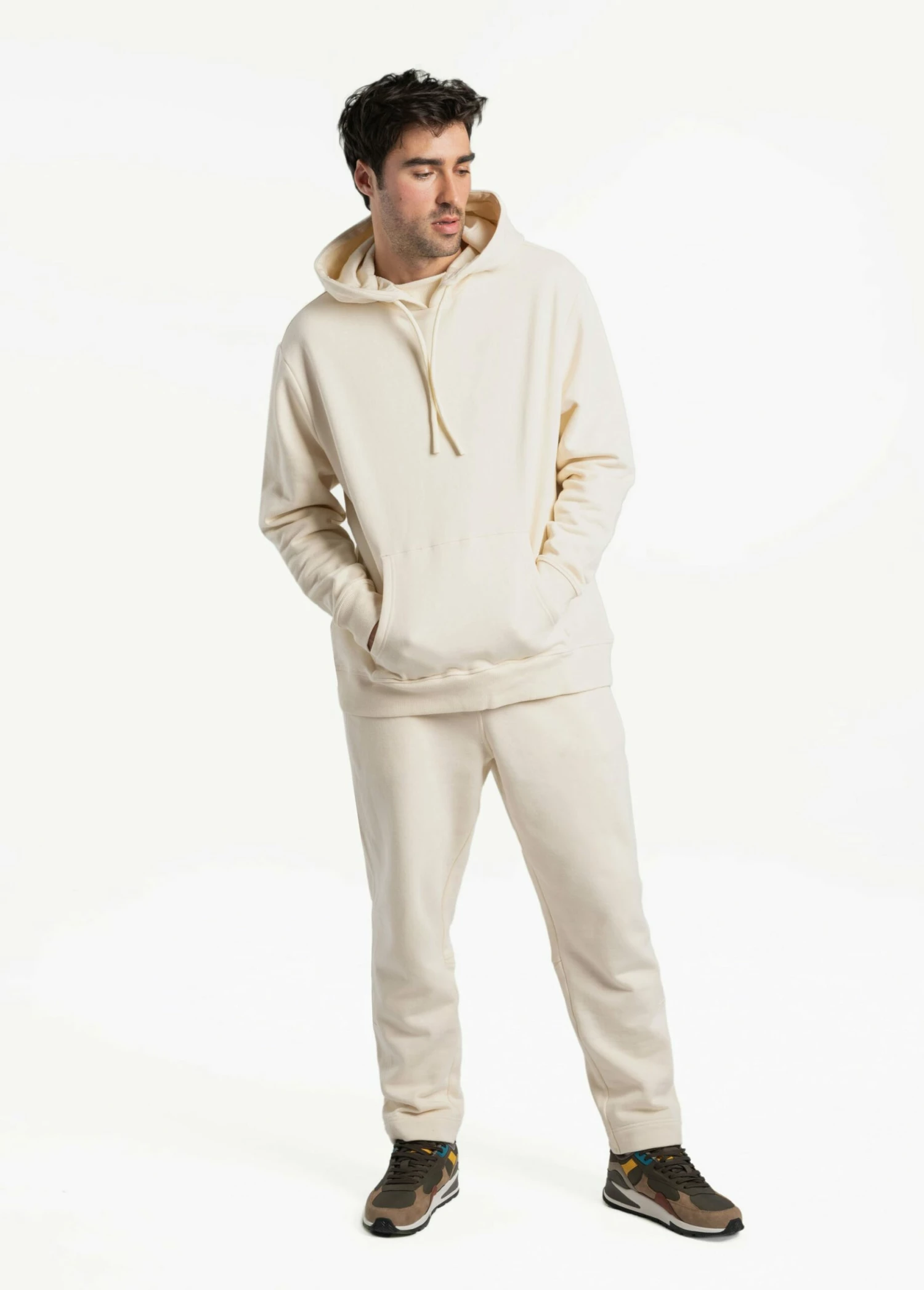 LOLE Essential Organic Cotton Hoodie - Ecru 7 LOLE Essential Organic Cotton Hoodie - Ecru - Image 5