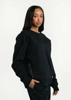 LOLE Essential Organic Pullover - Black -Outlet LOLE Store LSU0002 N415 2 1900x