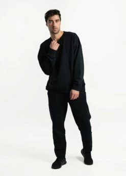 LOLE Essential Organic Cotton Joggers - Black -Outlet LOLE Store LSU0003 N415 7 1900x