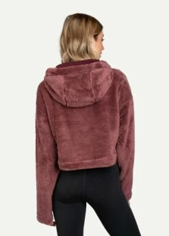 LOLE Yanali Fleece Cropped Hoodie - Thistle -Outlet LOLE Store LSW4209 P706 3 1900x