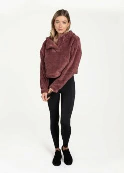 LOLE Yanali Fleece Cropped Hoodie - Thistle -Outlet LOLE Store LSW4209 P706 4 1900x