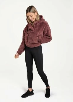 LOLE Yanali Fleece Cropped Hoodie - Thistle -Outlet LOLE Store LSW4209 P706 5 1900x