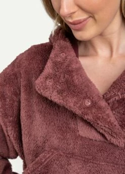 LOLE Yanali Fleece Cropped Hoodie - Thistle -Outlet LOLE Store LSW4209 P706 6 1900x