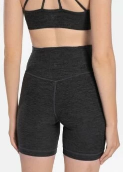 LOLE Half Moon Biker Shorts - Black Heather -Outlet LOLE Store LSW4236 N134 6 1900x