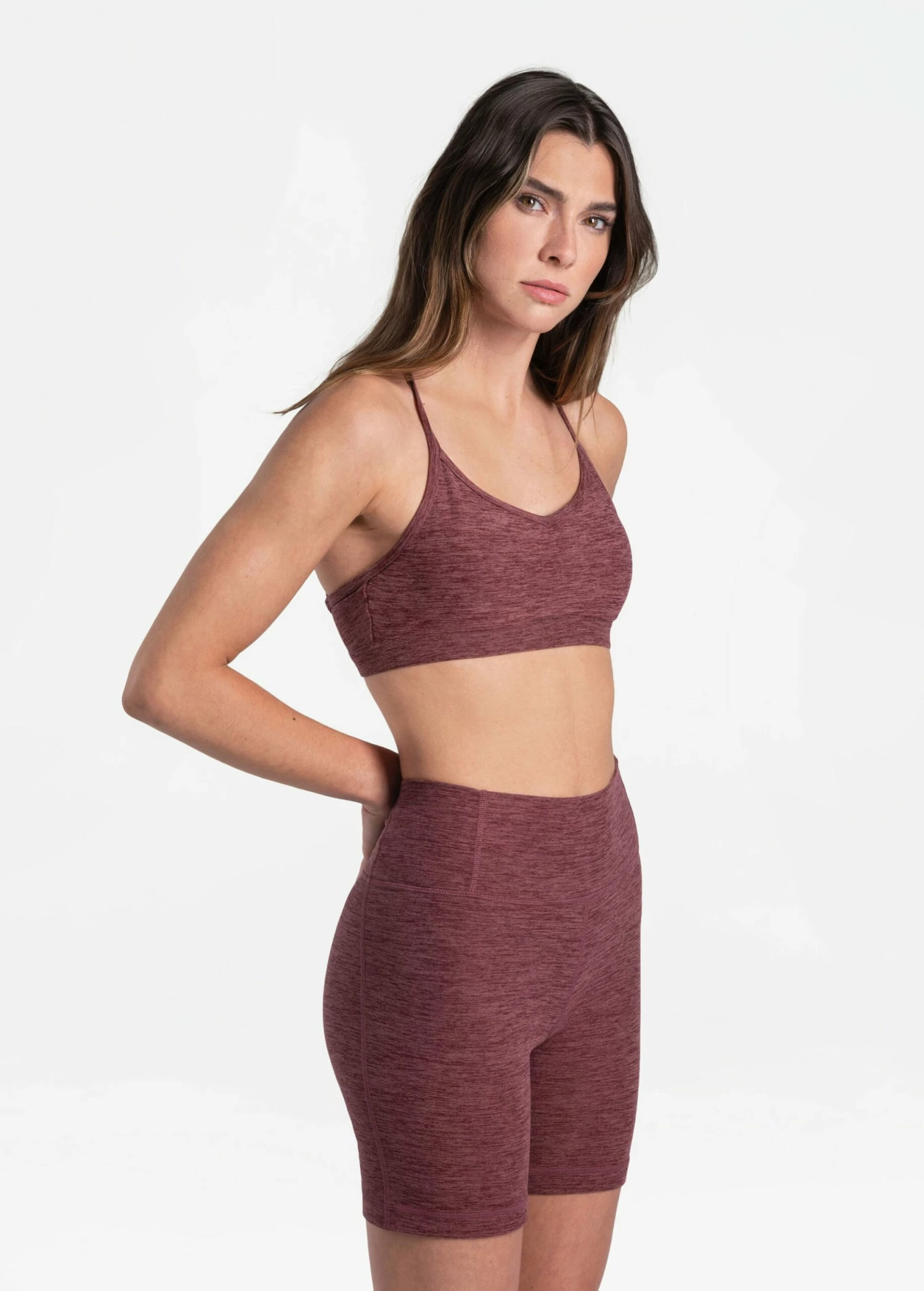 LOLE Half Moon Bra - Plum Heather 5 LOLE Half Moon Bra - Plum Heather - Image 3