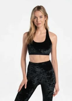 LOLE Burst Velvet Bra - Black