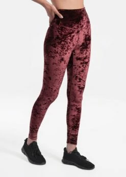 LOLE Burst Velvet Ankle Leggings - Plum -Outlet LOLE Store LSW4246 P708 2 1900x