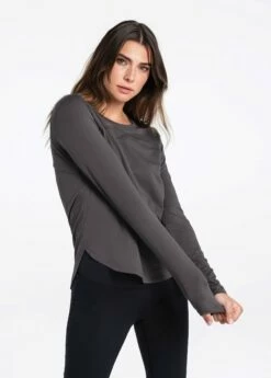 LOLE Repose Long Sleeve - Magnet -Outlet LOLE Store LSW4256 BB04 5 1900x