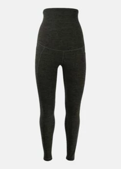 LOLE Half Moon Maternity Leggings - Black Heather
