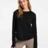 LOLE Performance Wool Long Sleeve - Black -Outlet LOLE Store LSW4262 N415 1 1900x