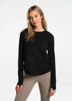 LOLE Performance Wool Long Sleeve - Black