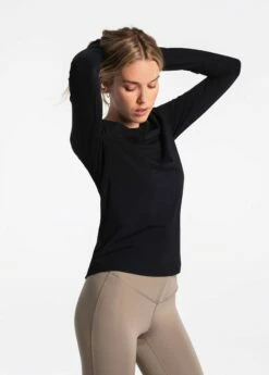 LOLE Performance Wool Long Sleeve - Black -Outlet LOLE Store LSW4262 N415 4 1900x