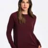 LOLE Performance Wool Long Sleeve - Plum -Outlet LOLE Store LSW4262 P708 1 1900x