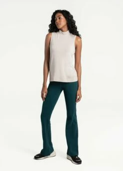 LOLE Downtown Sleeveless Mock Neck Top - Abalone Heather -Outlet LOLE Store LSW4271 W435 5 1900x