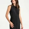 LOLE Momentum Shirt Dress - Black -Outlet LOLE Store LSW4272 N415 1 1900x