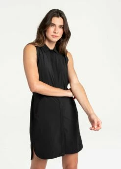 LOLE Momentum Shirt Dress - Black 11 LOLE Momentum Shirt Dress - Black -Outlet LOLE Store LSW4272 N415 3 1900x