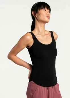 LOLE Organic Cotton Tank Top - Black -Outlet LOLE Store LSW4276 N415 3 1900x
