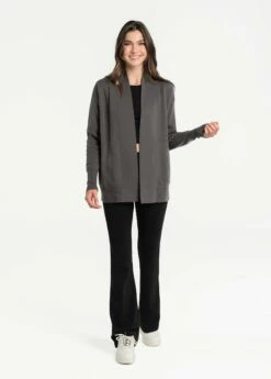 LOLE Organic Cotton Cardigan - Magnet -Outlet LOLE Store LSW4288 BB04 5 1900x