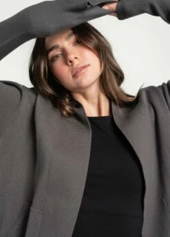 LOLE Organic Cotton Cardigan - Magnet -Outlet LOLE Store LSW4288 BB04 7 1900x