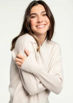 LOLE Organic Cotton Cardigan - Abalone -Outlet LOLE Store LSW4288 G370 2 1900x